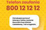 Zmiana numeru telefonu zaufania dla dzieci i młodzieży na 800-12-12-12